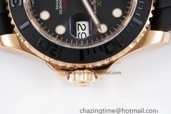 MiroTime 0508 Yacht-Master 116655 VSF 1:1 Best Edition Black Ceramic Bezel on Oysterflex Rubber Strap VS Practical 2096